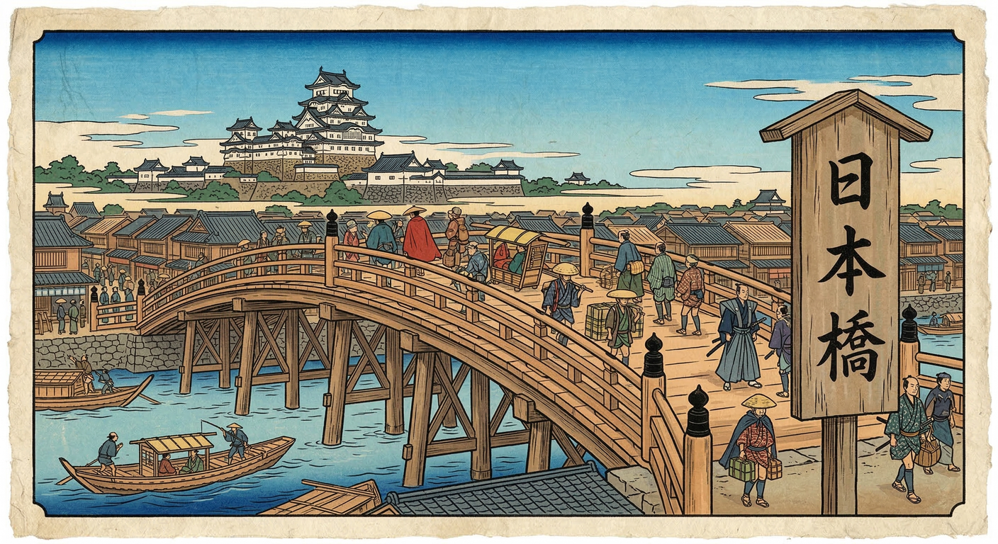 徳川家康は1604年に五街道整備に着手。これは軍事・政治・経済戦略の総体であり、大名統制と情報伝達を迅速化し、全国市場を創出。江戸中心の国家基盤を確立し、260年の泰平の世の礎を築いた。