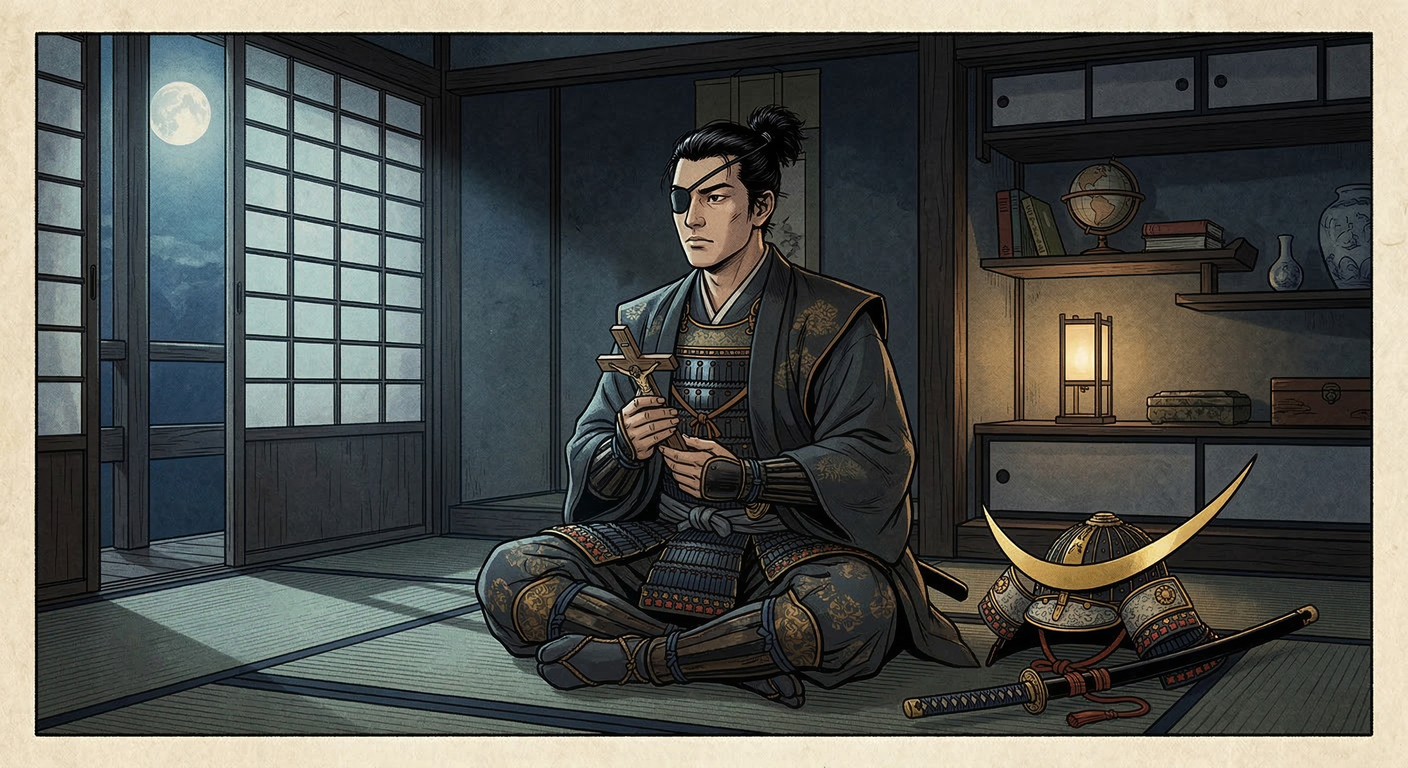 慶長五年、伊達政宗は関ヶ原の戦いで国内での野望が挫折。海外に活路を求め、キリスト教を戦略的に利用する方針へ転換。慶長遣欧使節派遣へと繋がるが、幕府の禁教強化で弾圧に転じた。