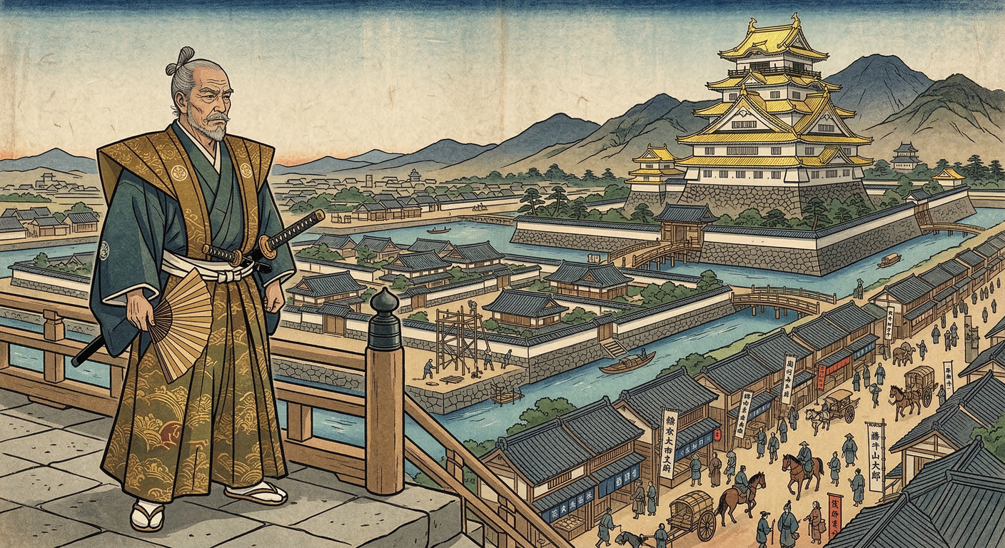 慶長5年、関ヶ原で島津豊久が戦死。佐土原は島津以久が領主となり藩を創設。以久は戦国の武将から新時代の統治者へ転身し、城郭改修と城下町整備を推進。佐土原藩の礎となり、現代都市の原点となった。