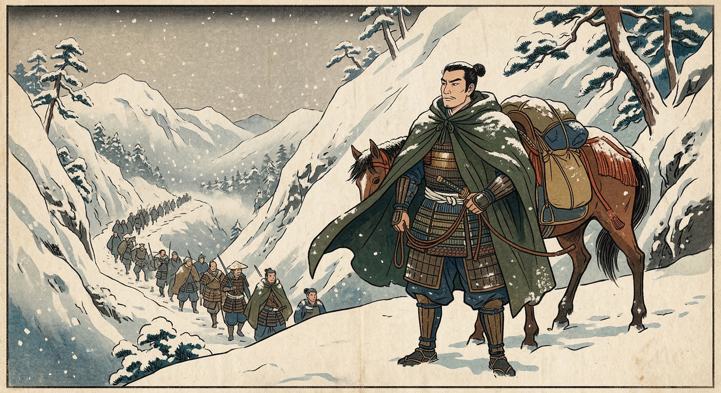 慶長七年、佐竹義宣は常陸から出羽秋田へ転封。関ヶ原での曖昧な態度が家康の不信を招き、大幅な減封と過酷な国替えを命じられた。義宣は新天地で久保田藩を確立し、近世大名へと再生。