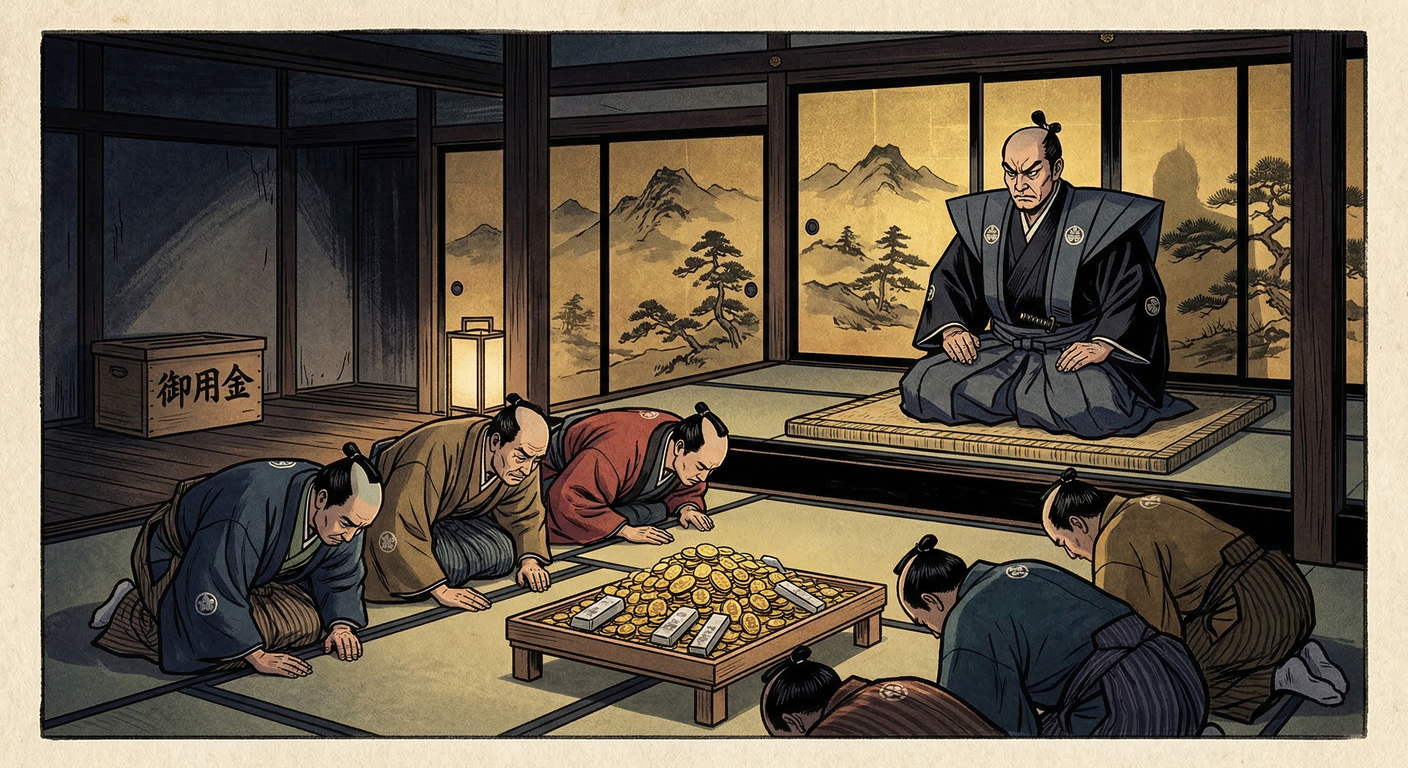 城下で御用金徴収（1590～98）