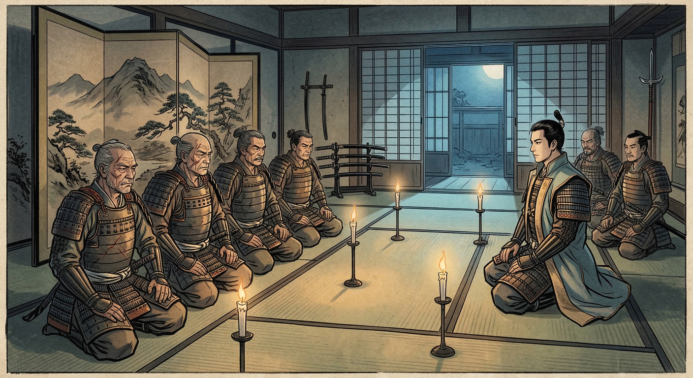 豊臣秀吉死後、宇喜多秀家家中では中央集権化を巡る武功派と吏僚派の対立が激化。徳川家康の介入により、反秀家派は家康に吸収され、宇喜多家の軍事力は低下。関ヶ原の戦いでの敗北に繋がった。