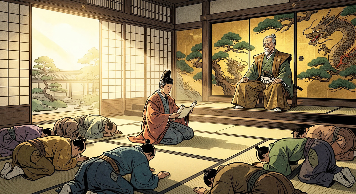 慶長八年、徳川家康は征夷大将軍に任官。豊臣家を凌駕する武家政権「江戸幕府」を創設し、二条城で諸大名に新秩序を示した。わずか二年後の将軍職世襲で、徳川の天下を盤石とした。