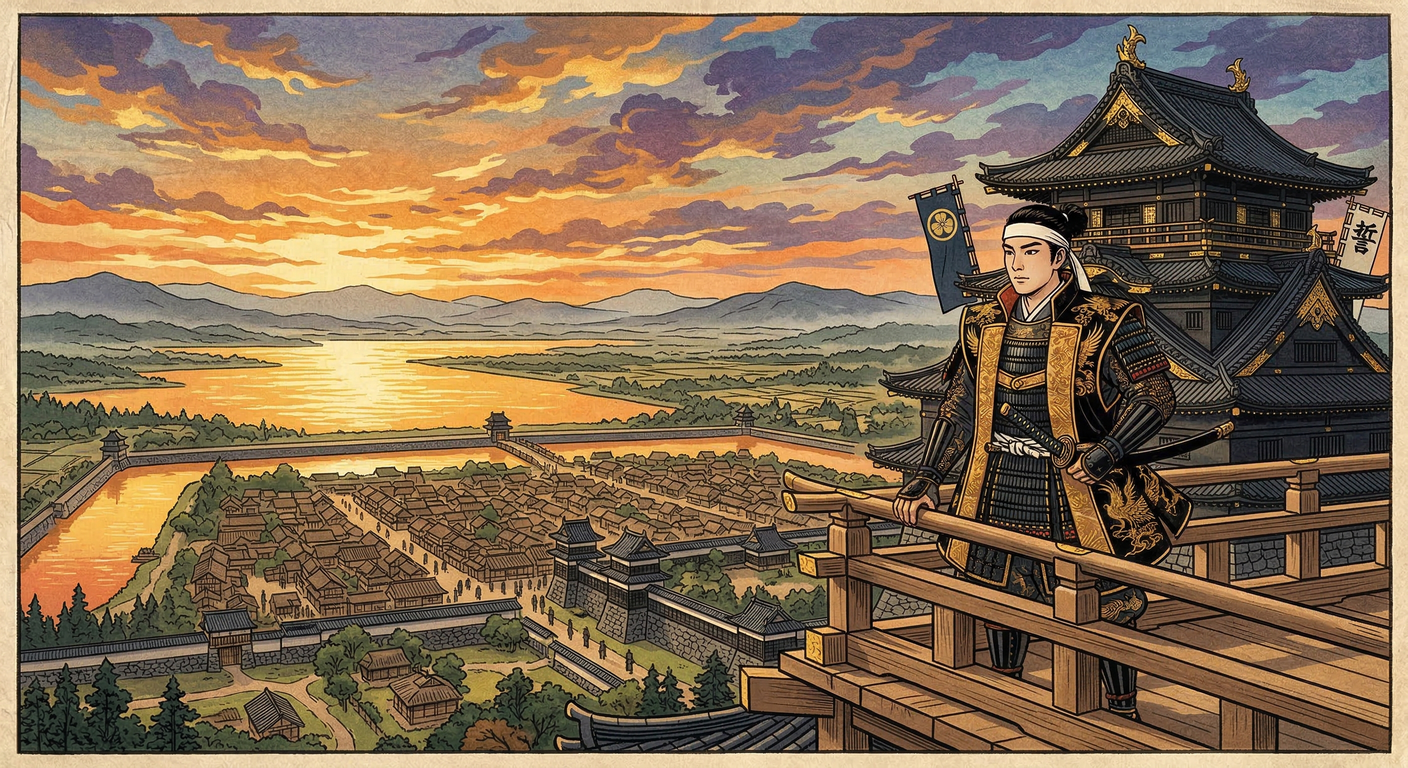 1600年、小早川秀秋は関ヶ原で西軍を裏切り東軍に寝返り、備前・美作50万石余りを与えられ岡山に入封。秀吉養子として栄華を極めたが、秀頼誕生後は冷遇され、21歳で急逝し小早川家は断絶した。