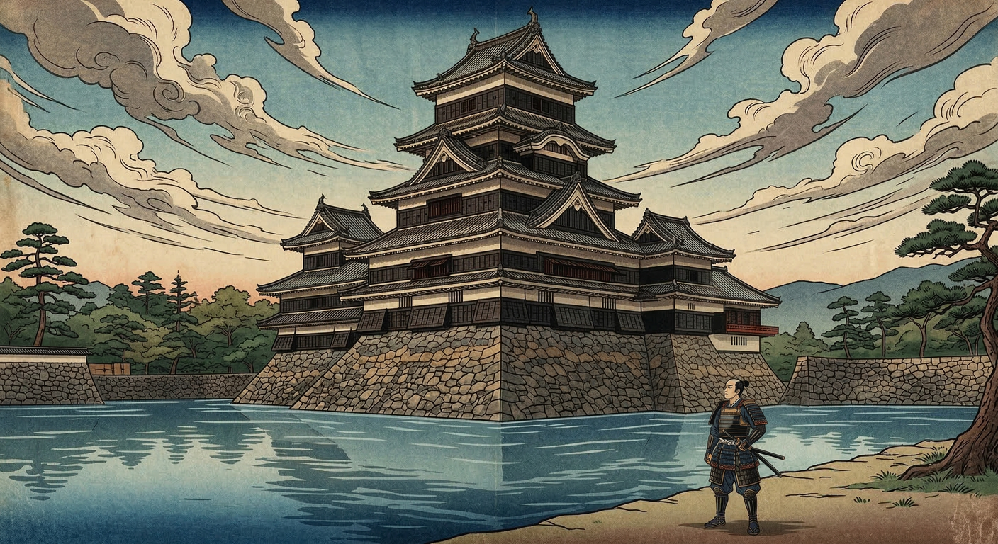 1597年、秀吉の叔父婿・小出秀政が岸和田城を近世城郭へ改修。大坂南方防衛と紀州への備えが目的で、五層天守で政権の威信を示した。関ヶ原・大坂の陣で役割を担った。