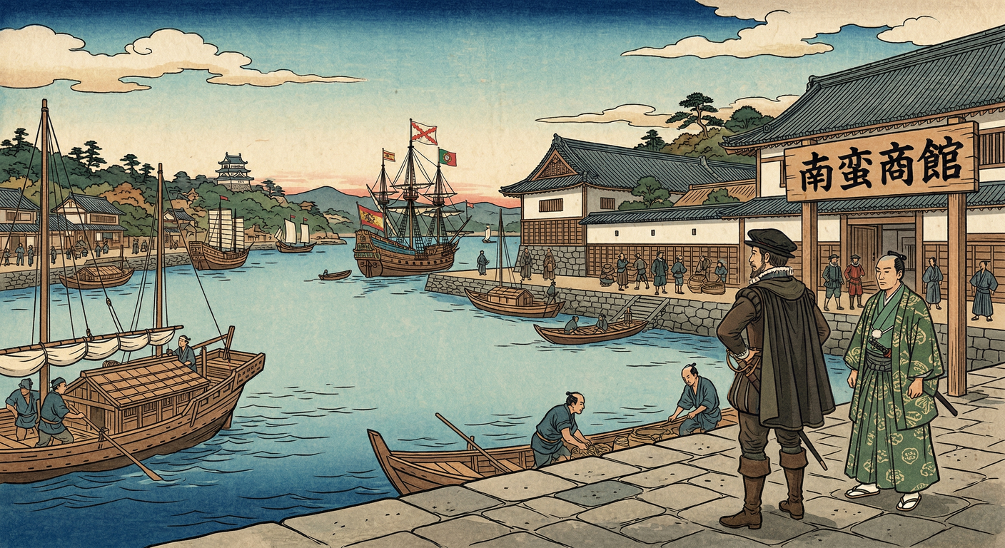 1609年、平戸にオランダ商館が開設。新興勢力オランダと海外貿易を重視する徳川家康の戦略が合致し、鎖国体制下で日本と西洋を結ぶ唯一の窓口となった。