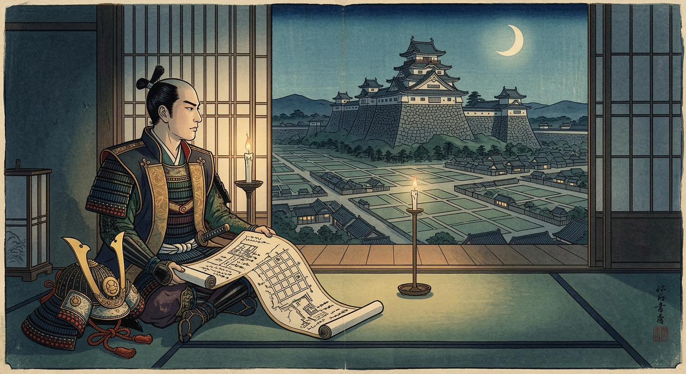 関ヶ原を生き抜いた高橋元種は、慶長八年、延岡城下を碁盤割に整備。これは徳川幕府への忠誠と近世大名としての統治能力を示す戦略的事業であり、延岡の礎を築いた。