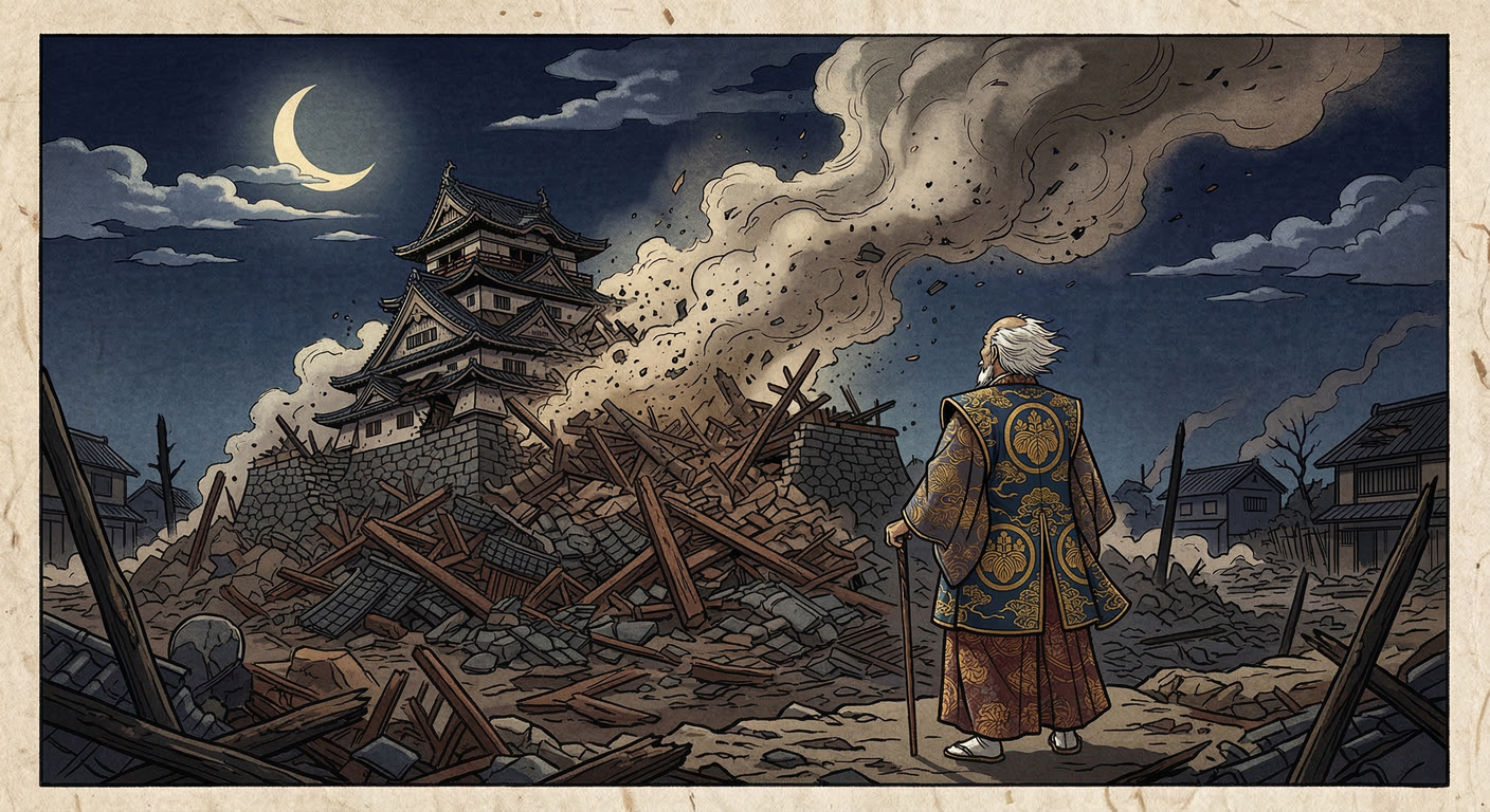 文禄5年（1596年）、慶長伏見地震が発生し、秀吉の伏見城と方広寺大仏が壊滅。この天災は豊臣政権の威信を揺るがし、外交破綻や財政悪化を招き、徳川家康の台頭を許すなど、豊臣家滅亡の遠因となった。