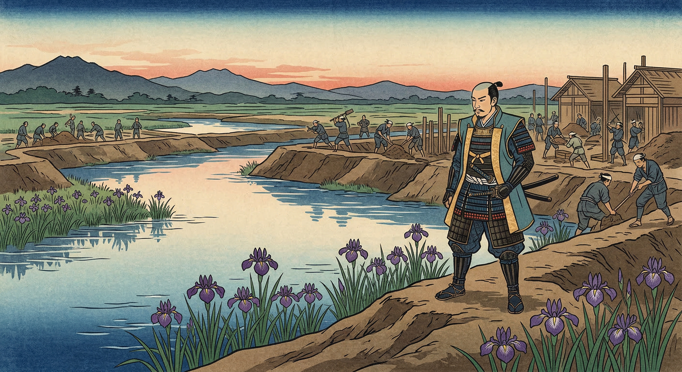 慶長三年、溝口秀勝は新発田城を改修。豊臣政権末期の越後を治め、水と土を活かした要塞を築いた。関ヶ原の戦いでは上杉遺民一揆を鎮圧し、新発田藩の礎を築いた。