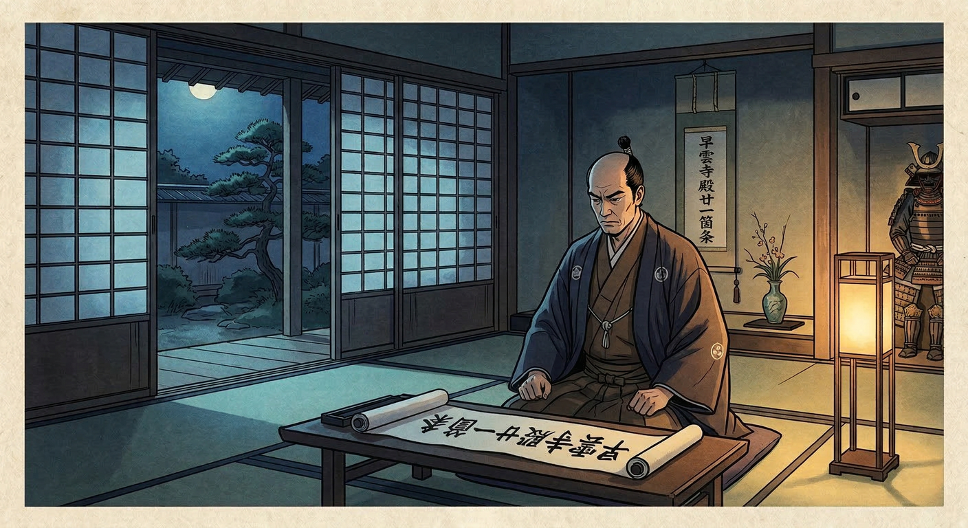 1523年頃、北条氏綱は『早雲寺殿廿一箇条』を家訓として制定。早雲の教えを基に家臣の規律と忠誠を促し、後北条氏の組織文化と統治システムの礎を築いた。戦国乱世を生き抜く実践的リスクマネジメント。