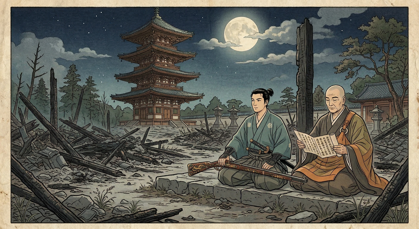 根来寺再建途上（1586）