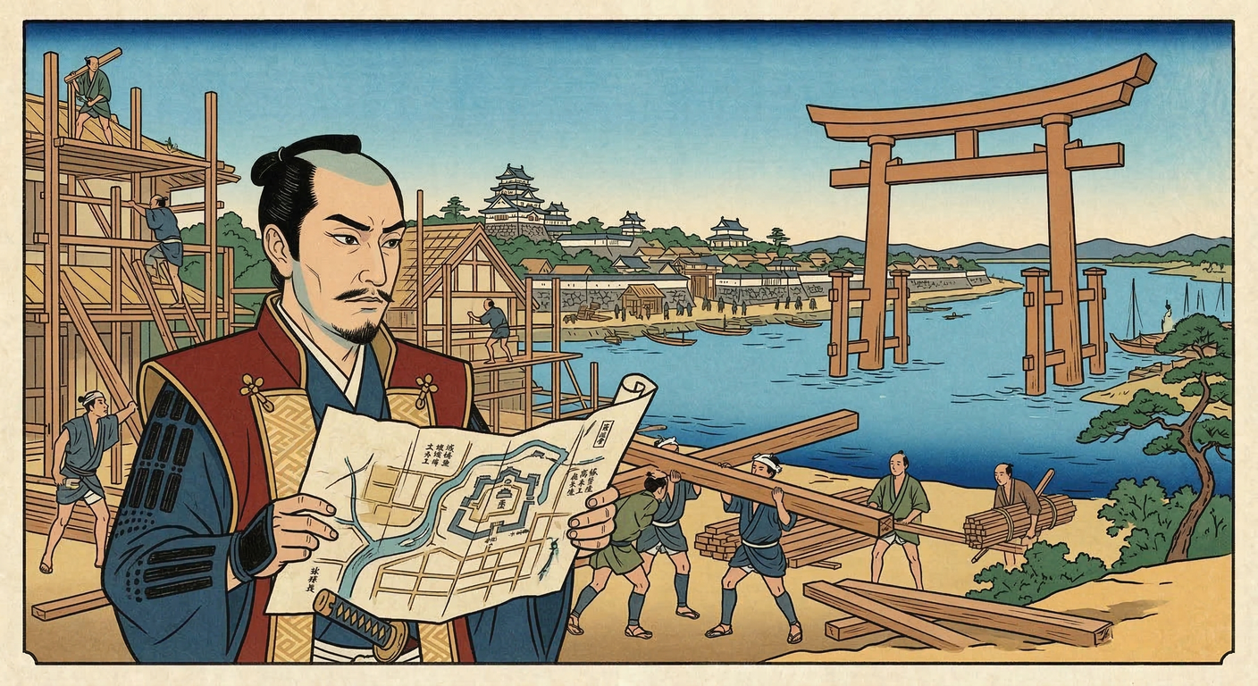 桑名宿は、1601年に徳川家康が関ヶ原後の国家戦略として整備。陸海交通の要衝に本多忠勝を配し、「慶長の町割」で城下町・宿場町を建設。軍事、経済、行政を統合し、徳川支配の確立と繁栄の礎を築いた。