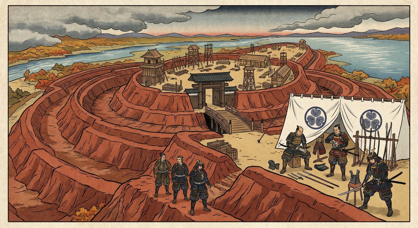 慶長7年、佐竹氏に代わり家康は実子を水戸城主とした。慶長9年頃は現状維持が主だったが、後の頼房による寛永の大改修で近世城郭へ変貌した。