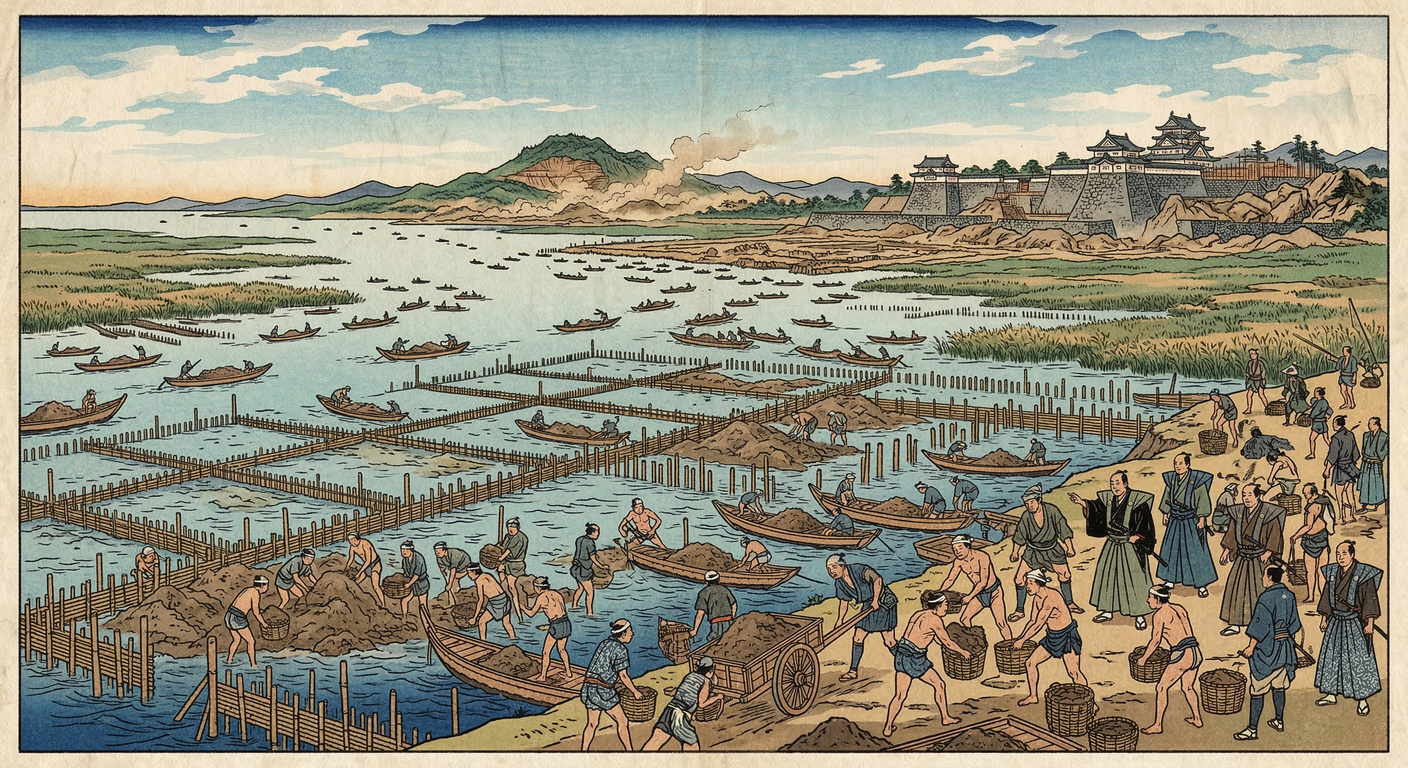 江戸城日比谷入江埋立（1606）