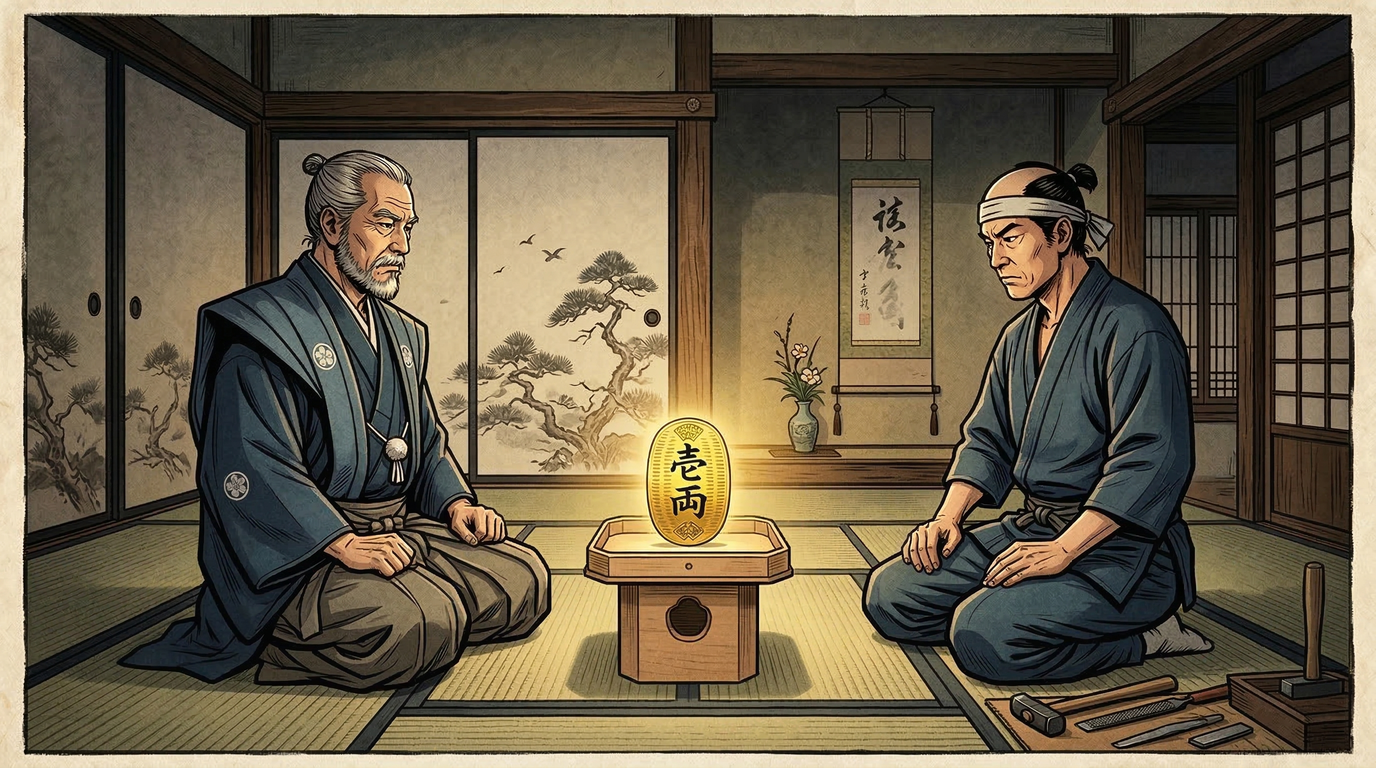 徳川家康は関ヶ原の勝利後、大久保長安らを登用し江戸金座を設置。慶長小判を鋳造し、金・銀・銭の三貨制度を確立、経済統一を成し遂げた。