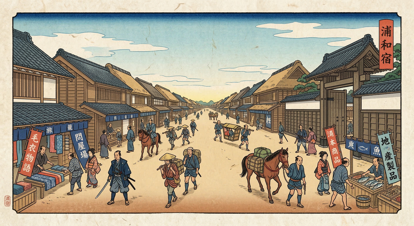 1602年の浦和宿整備は、徳川家康による戦国終焉後の国家統治の象徴。中山道の一部として交通網を確立し、江戸の泰平の礎を築いたが、助郷制度など農村に重い負担を課す。