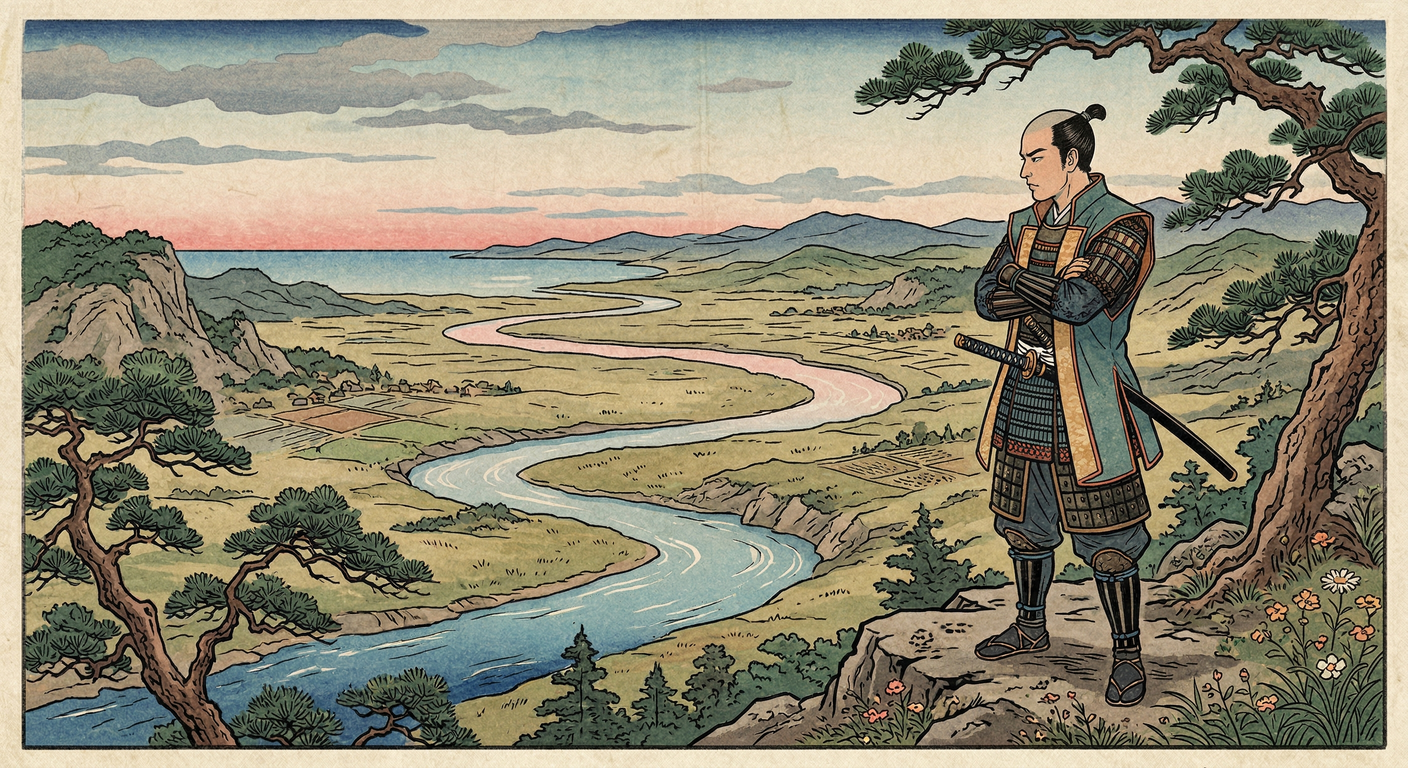 慶長6年、関ヶ原敗戦で米沢30万石に減封された上杉家。直江兼続は治水、殖産興業、秘密兵器開発、学問奨励で城下を整備し、上杉家の再生と武士の再定義を図った。