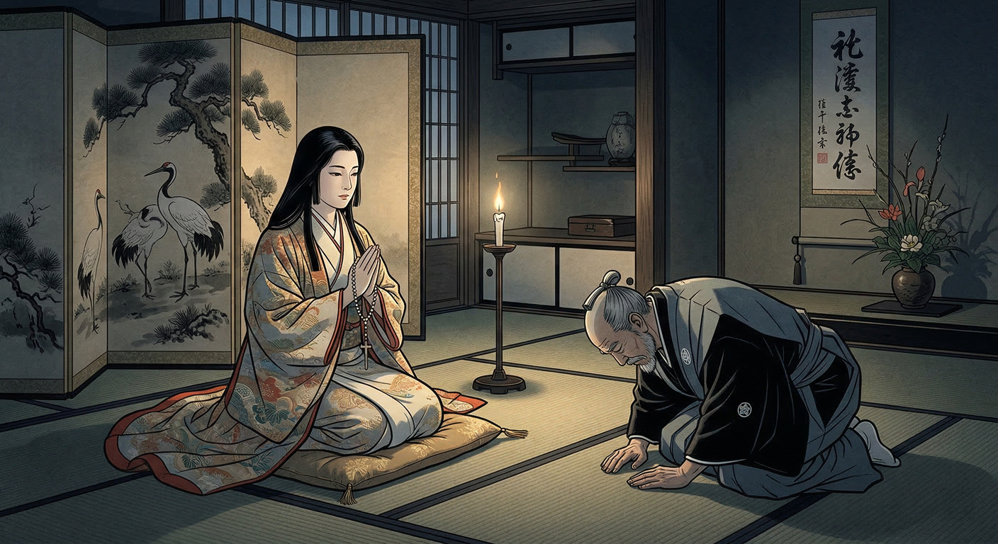 慶長5年、細川ガラシャは石田三成の人質作戦に対し、信仰と武家の誇りを貫き自害。この死は三成の戦略を破綻させ、東軍の結束を固め、関ヶ原の戦局に決定的な影響を与えた。