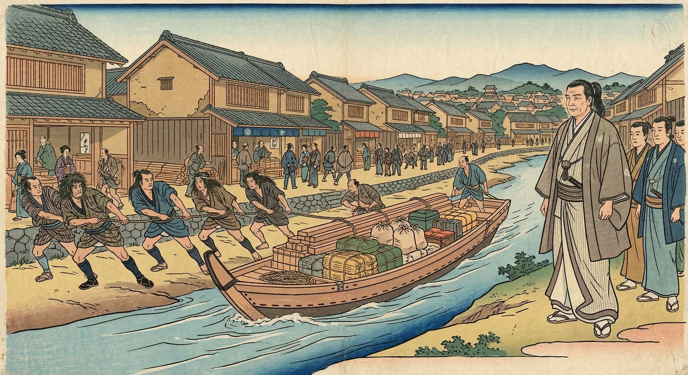 高瀬川開削（1611）