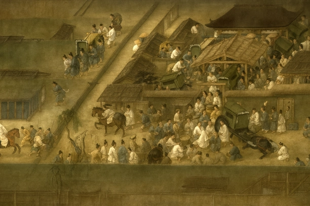 『一遍上人絵伝』は鎌倉時代の国宝絵巻。一遍の遊行と時宗の教えを描き、当時の社会を詳細に記録。戦国期には時宗が陣僧・同朋衆として活躍し、絵巻は風俗画の源流に。