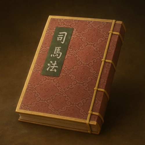 司馬法は中国古代の兵法書で、仁義を重んじ、軍事と統治の規範を説く。戦国時代の日本に伝来したが、断片的な内容や偽書説のため、孫子ほどの影響力はなかった。