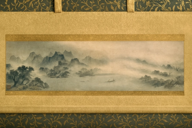 国宝「漁村夕照図」は、牧谿筆の南宋水墨画。足利義満が「東山御物」に加え、戦国時代には天下人が渇望する「名物」として流転。信長、秀吉、家康らの手を経て、日本の歴史と美意識の変遷を映し出す。