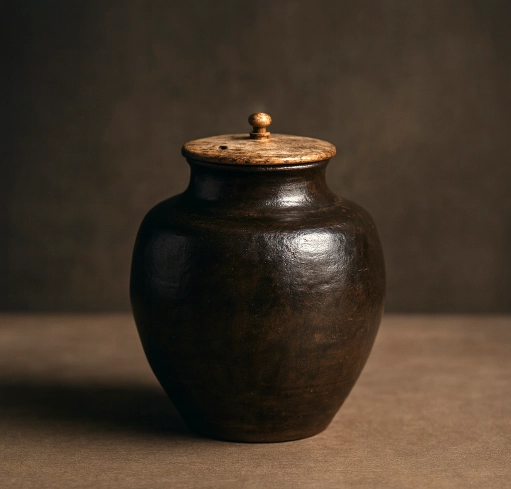 大名物「玉堂肩衝」は、戦国乱世を渡り歩き、秀吉の権威を象徴。浅野家と徳川家の主従関係を繋ぎ、黒飴釉に瑠璃色の輝きを秘めた歴史の至宝。