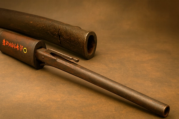 脇差鉄砲は脇差に銃を仕込んだ特異な武器。戦国期の技術を継承し、江戸時代に護身用や粋な道具として発展。暗殺用具ではなく、最後の切り札やステータスシンボルとして愛用された。