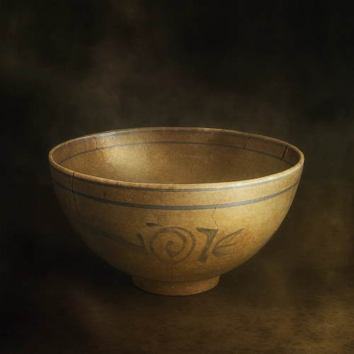 戦国武将であり高名な茶人でもあった荒木村重が所持した名物茶碗。高麗の名を冠しながらも中国南部の染付磁器と見なされるなど多くの謎を秘めた至宝。
