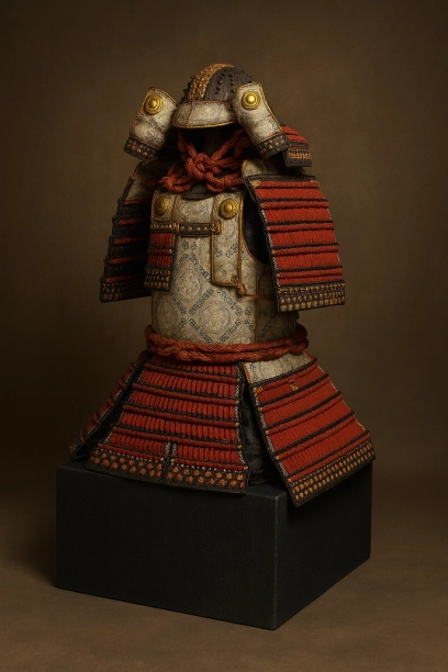 鎌倉武将・畠山重忠が奉納したと伝わる国宝の大鎧。鉄や牛革の小札を赤糸で綴じた堅牢かつ優雅な式正の鎧で、後世の戦国武将にも最高の規範として仰がれた。