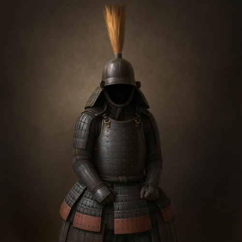 黒糸威横矧具足は、戦国時代の当世具足の一形式。黒糸威と横矧胴が特徴で、鉄砲戦に対応した高い防御力と量産性を兼ね備える。細川忠興の三斎流具足が代表例で、武将の合理性と美意識を反映した。
